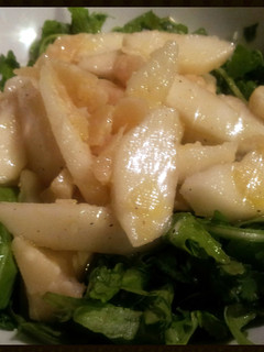 A picture of AMIEs PEAR and CHEESE SALAD.