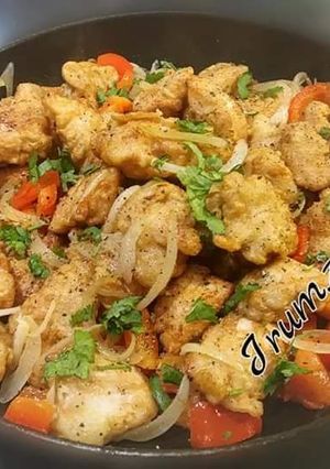 A picture of 🌶🍜Salt and Black Pepper Chicken🍜🌶.