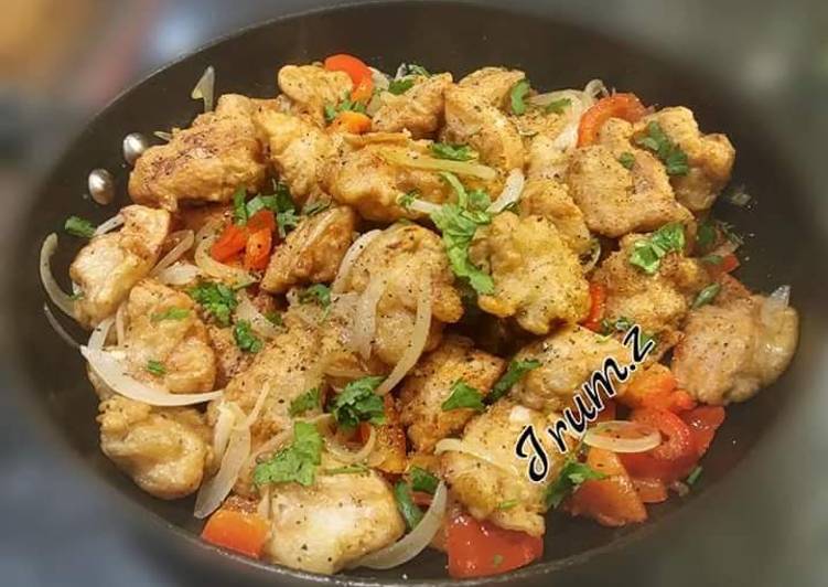Step-by-Step Guide to Prepare Homemade 🌶🍜Salt and Black Pepper Chicken🍜🌶