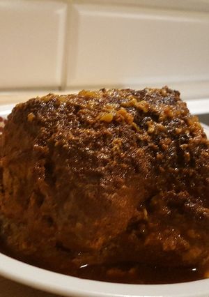 Egyben sült fokhagymás-mustáros tarja recept fotója