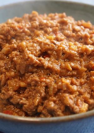A picture of Meat-Miso for Dan Dan Noodles.