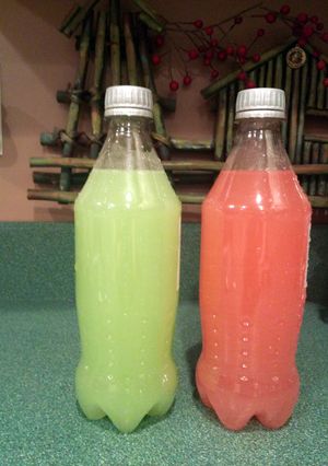 A picture of Skittles Soda.