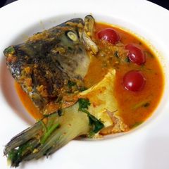 A picture of Salmon Yogurt Curry.
