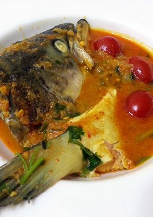 A picture of Salmon Yogurt Curry.