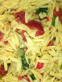 A picture of Savory Orzo Salad.