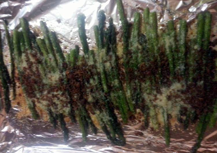 Steps to Prepare Ultimate baked cheesey bacon asparagus