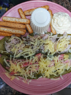 Una foto de Cena vegetal muy rica