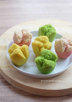 Foto resep Kue Mangkok Mekar / Apem Tepung Beras
