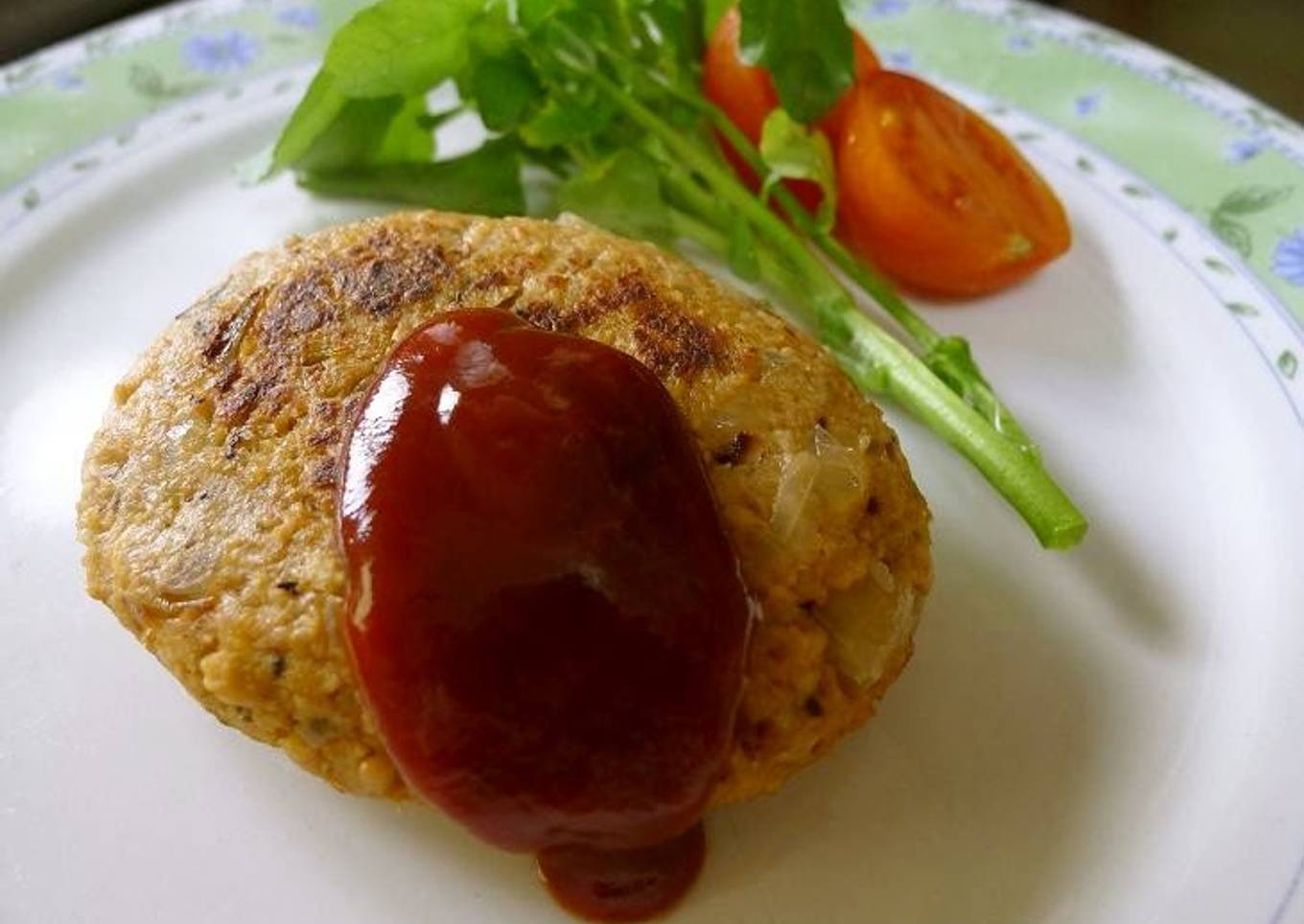 Vegan Soy Meat Herb Hamburger