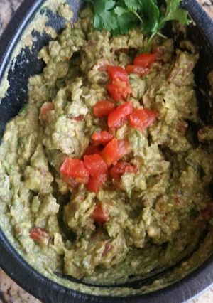 A picture of Table side Guacamole.