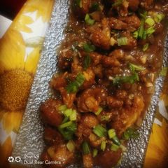 A picture of Gobhi manchurian.