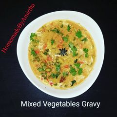 A picture of Mixed Vegetables Gravy.