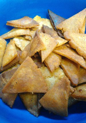 A picture of Masa chips / masa tortilla.