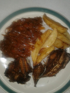 A picture of Fish and chips.