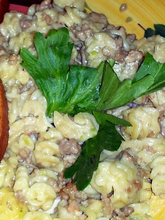 Easy Steps to Prepare BUSY WOMANS ALFREDO SAUCE w/ ground turkey the So Delicious Appealing