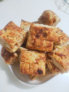 【鹹點】鬆餅粉應用012:青蔥肉鬆司康 的食譜成品照片