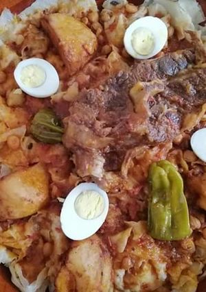 صورة لوصفة شخشوخة بسكرية