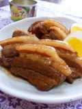 Pork Belly Cubes Cooked with Canned Pineapple