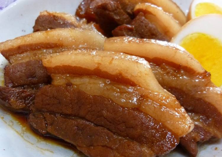 Recipe of Any-night-of-the-week Pork Belly Cubes Cooked with Canned Pineapple