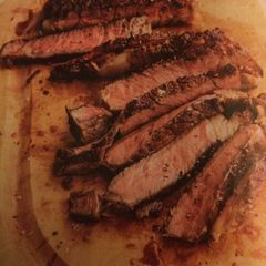 A picture of Grilled Rib-Eye Steaks With Mouth-on-fire Salsa.