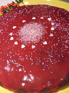Una foto de Gâteau chocolat aux framboise. Pastel de chocolate a las frambuesas