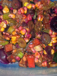 A picture of Spicy rainbow salad.