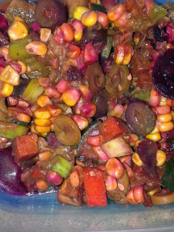 Recipe Spicy rainbow salad the Can Spoil the Tongue Really delicious