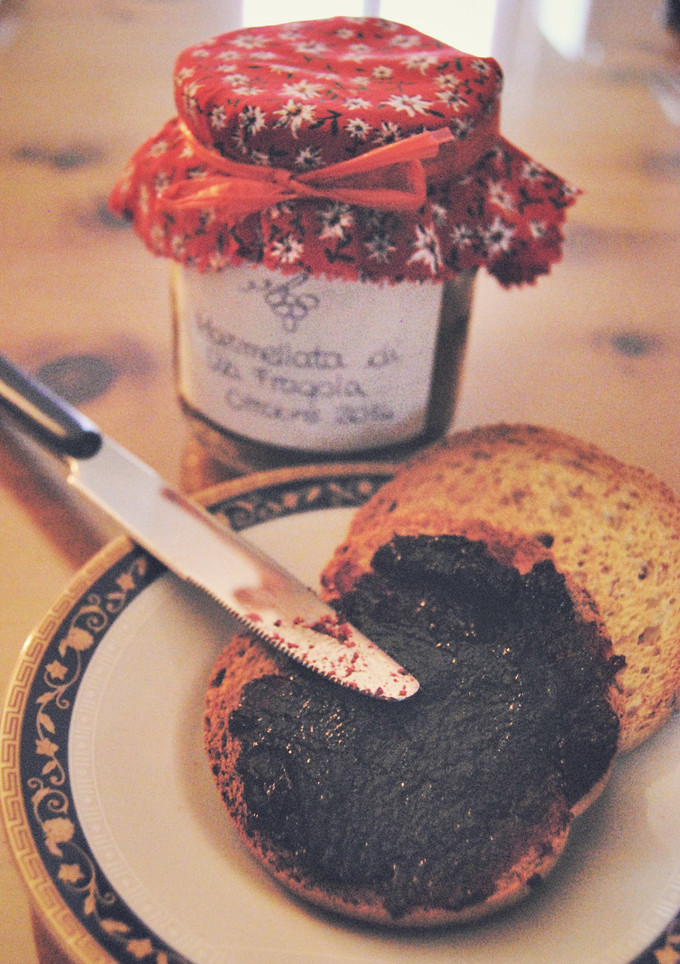 A picture of Concord grape Jam.