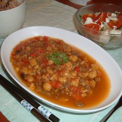 A picture of Harira (Moroccan Soup).