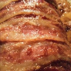 A picture of Bacon Wrapped BBQ Meatloaf.