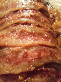 A picture of Bacon Wrapped BBQ Meatloaf.