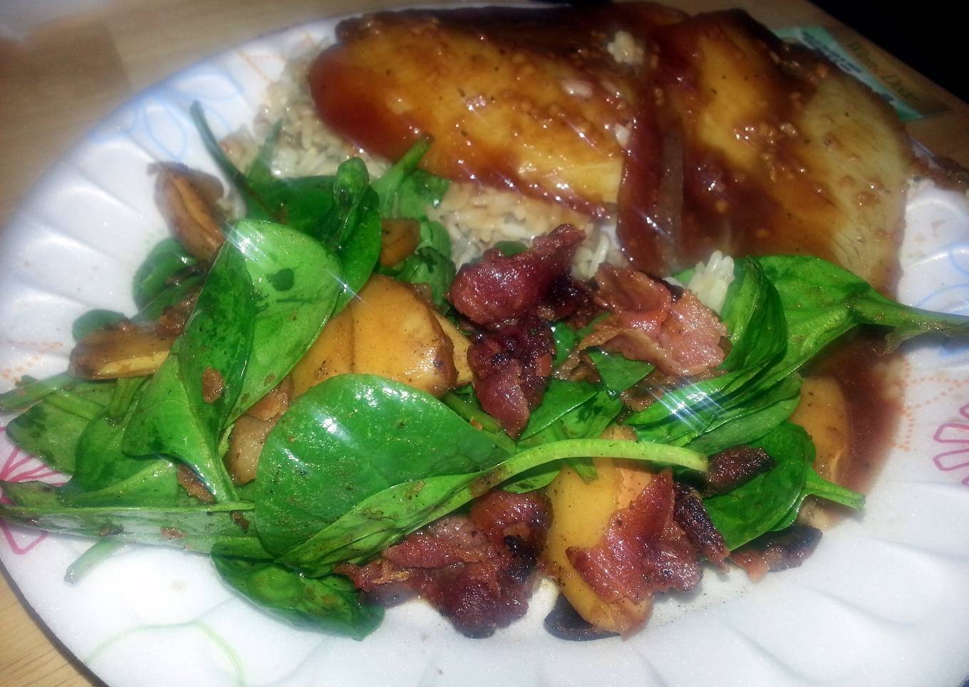 Warm Pear and Bacon Salad