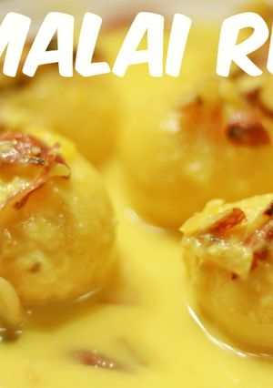 A picture of रसमलाई (Rasmalai recipe).