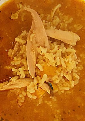 A picture of Rons Chicken Curry W Rice!.