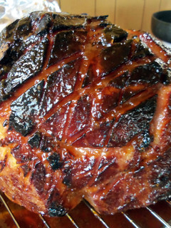 A picture of Apricot Glazed Ham.