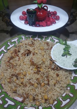 A picture of Brown onion rice 🍛#kobab #cookpadApp.