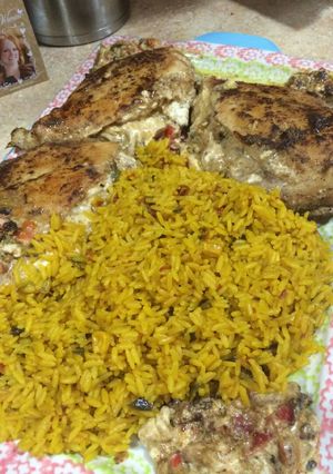 A picture of Fajitas Stuffed Chicken Breasts.