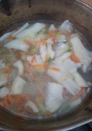Foto resep Sup Sayur Jamur Ikan