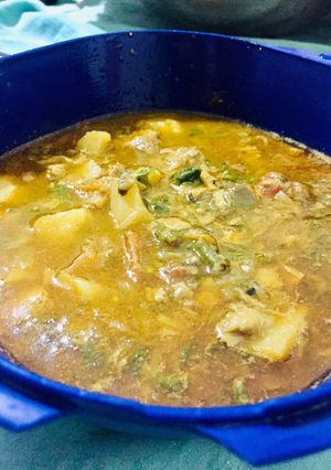 A picture of Mix soyabean sabzi.