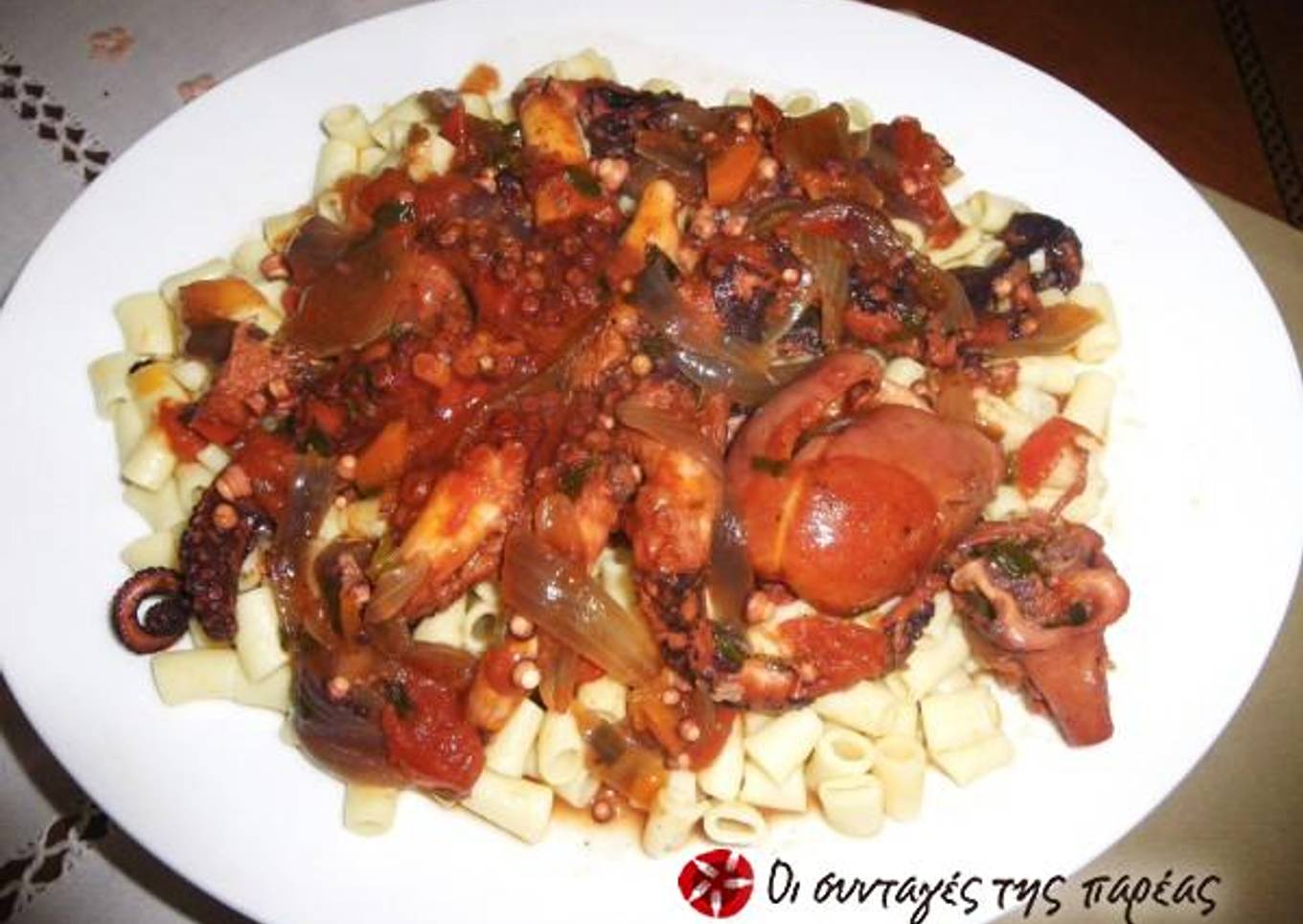 Octopus in wine
