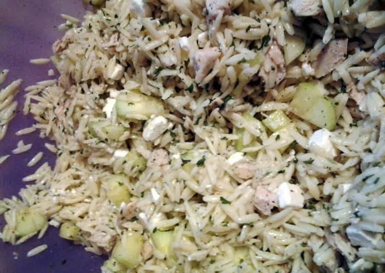 Steps to Make Speedy Mediterranean Orzo Chicken Pasta