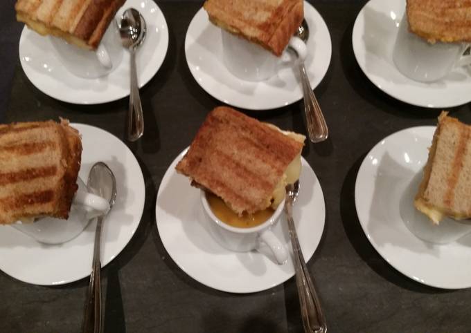 Recipe of Jamie Oliver Mini soup and Grill Cheese