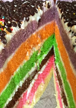 Foto resep Bolu Rainbow Kukus