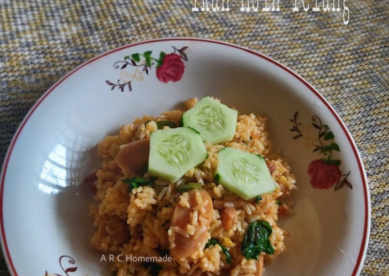Nasgor simple ikan asin telang