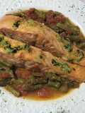 Salmón con espárragos verdes