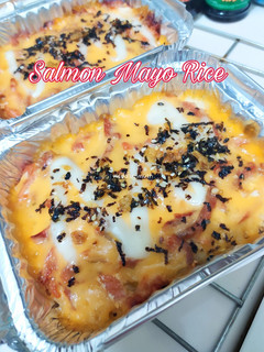 Foto resep Salmon Mayo Rice 🍣 & Kulit Ikan Salmon Crispy 🐟