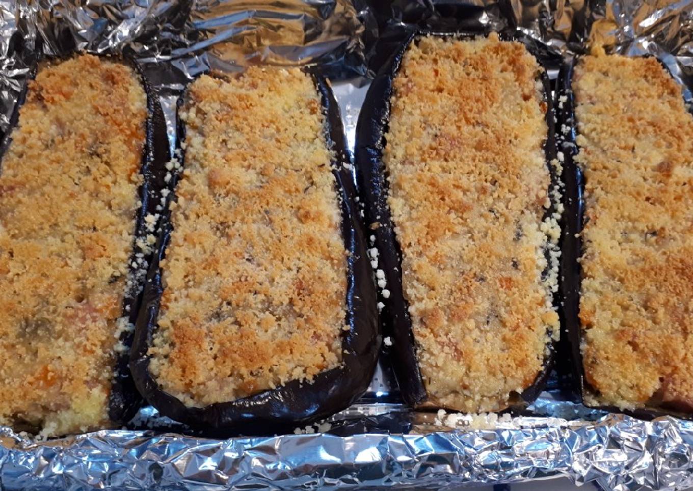 109. Berenjenas rellenas de jamón york