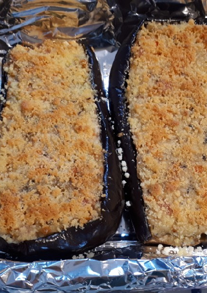 Una foto de 109. Berenjenas rellenas de jamón york