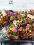 Tarta cumpleaños tren de dinosaurios