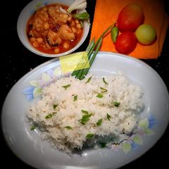 A picture of Chicken chickpea qourma.